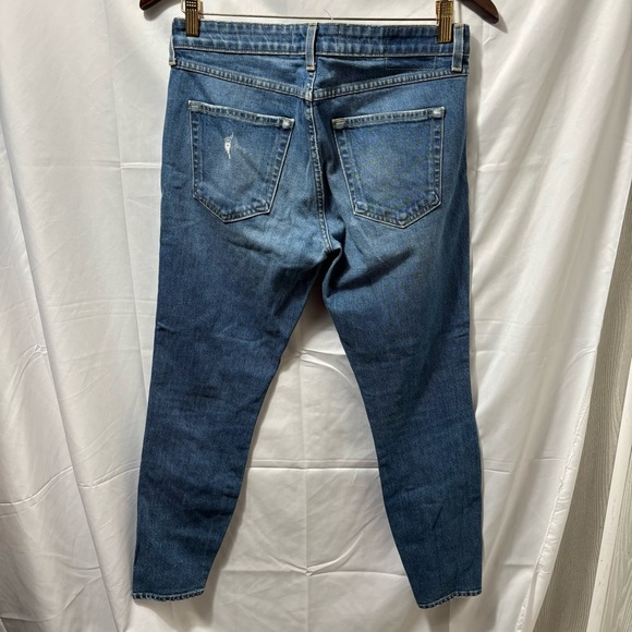 AMO Women’s 28 London Ankle Blue Stretchy Jeans - Picture 2 of 5